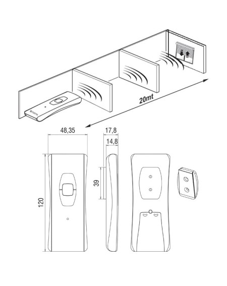 Kit Motor Tubular Elettra 50nm 100kg