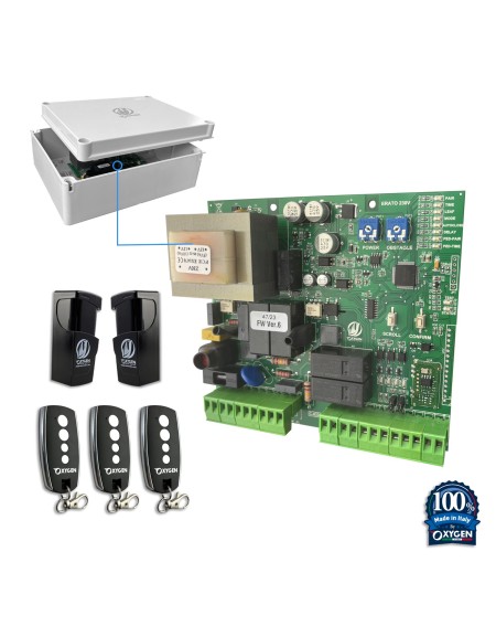 Centrale pour portails battants avec box