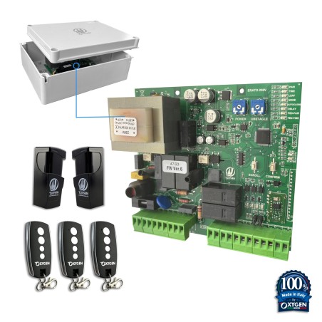 Centrale pour portails battants avec box