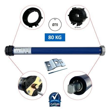 motore tapparelle 40nm 80kg ogive 70mm tende da sole pergole