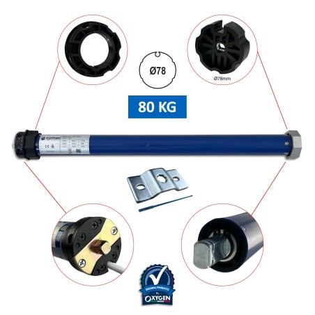 Motor Tubular Adaptador 78mm 100kg