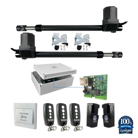 full kit poseidon 230v für 2-flügeliges Drehtor für Wohnnutzung