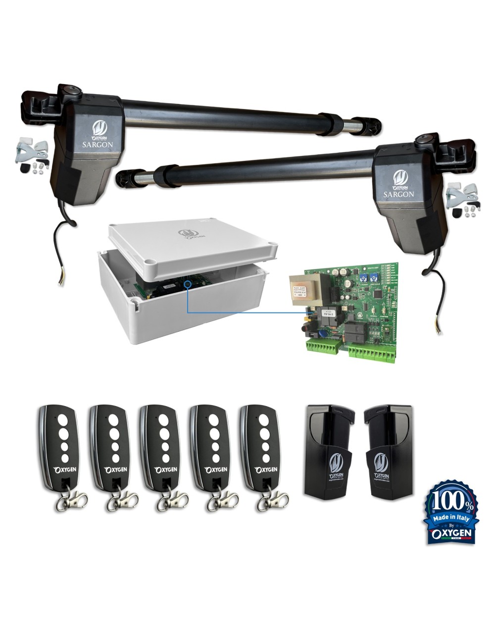 Full kit sargon 230v cancello battente due ante residenziale