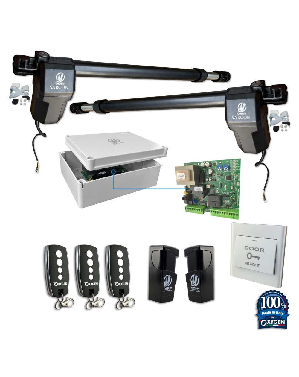 Full kit sargon 230v cancello battente due ante residenziale