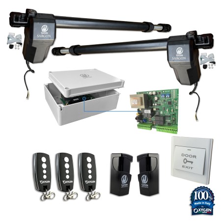 Full kit sargon 230v cancello battente due ante residenziale