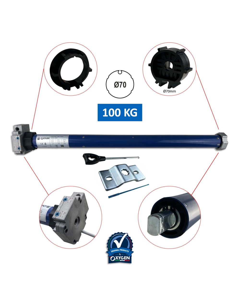 Tubular motor with Manual Override