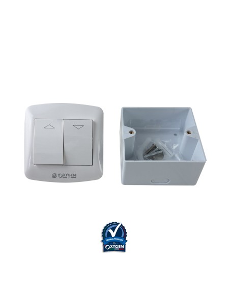 Motor para persianas y cortinas con botón Subida/Bajada 60mm 40NM