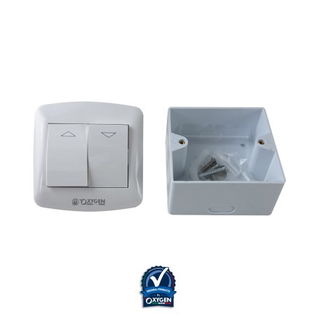 Motor para persianas y cortinas con botón Subida/Bajada 60mm 40NM