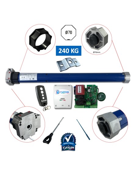 Remplacement manuel du moteur tubulaire 120Nm 12Rpm 70MM