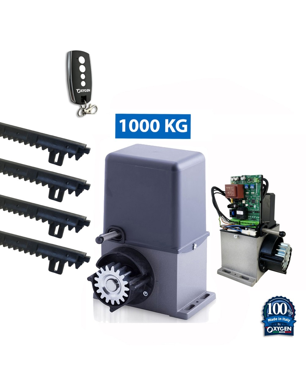 NYX 1000KG KIT, 1x télécommande et 4x MT Crèmaillère