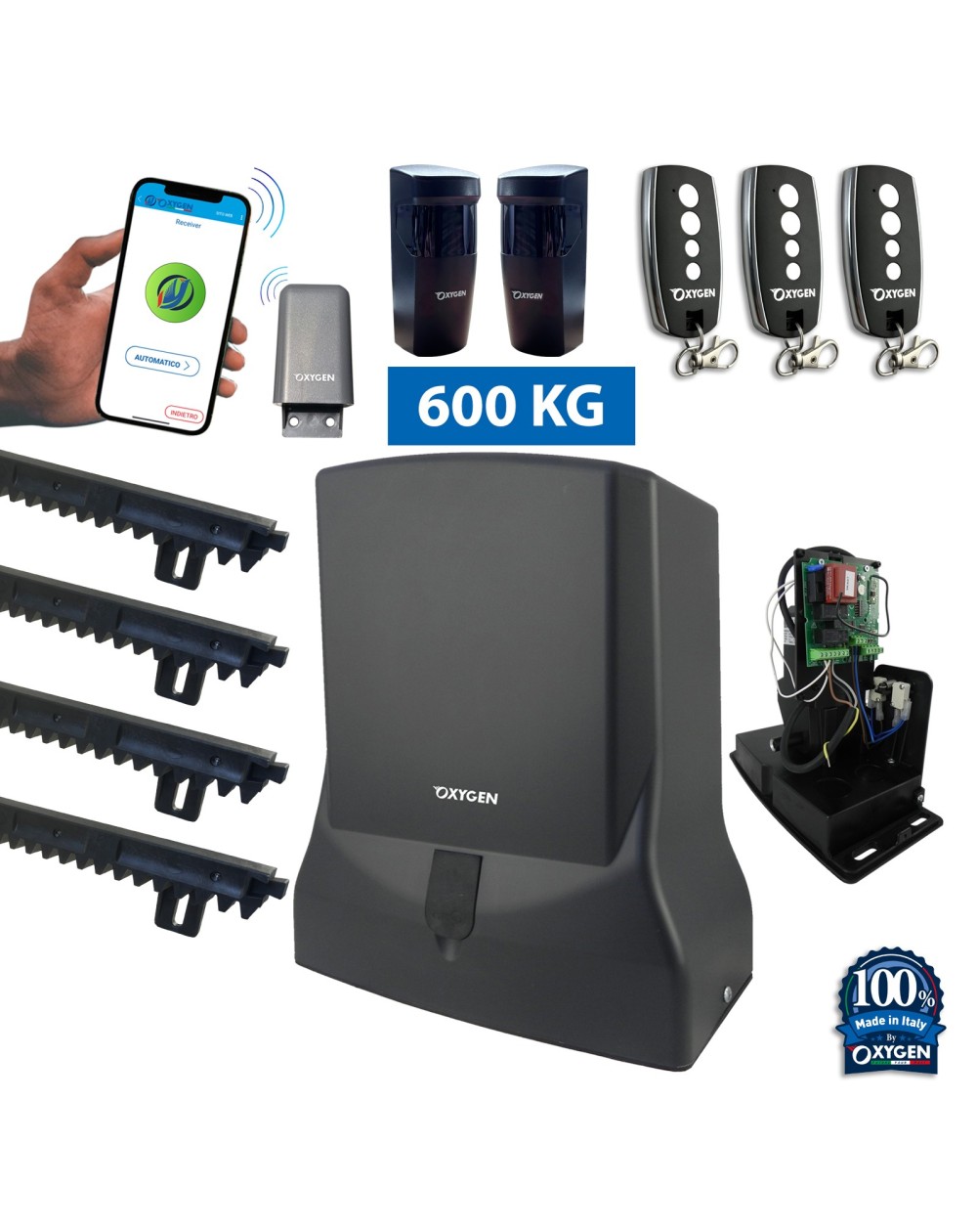 motoriduttore Perseus 230V motore cancello scorrevole elettromeccanico