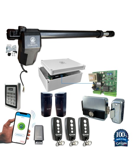 Full kit sargon 230v für links  Drehtorflügel für Wohnnutzung