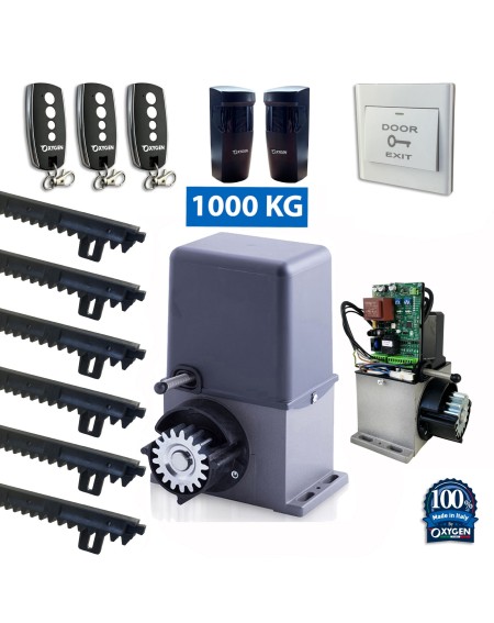 Motorreductor NYX 230V  con push , 3 mandos a distancia y 6 metros de