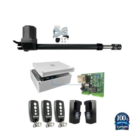 Full Kit Poseidon 230V per cancello a battente a due ante residenziale