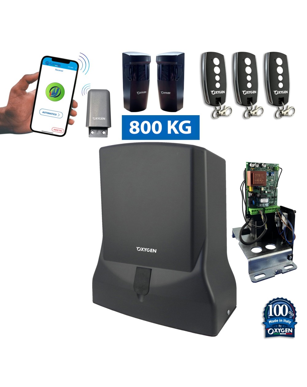 motoriduttore Perseus 230V motore cancello scorrevole elettromeccanico