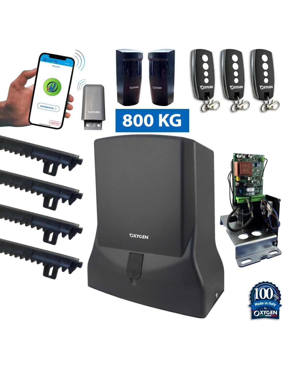 motoriduttore Perseus 230V motore cancello scorrevole elettromeccanico