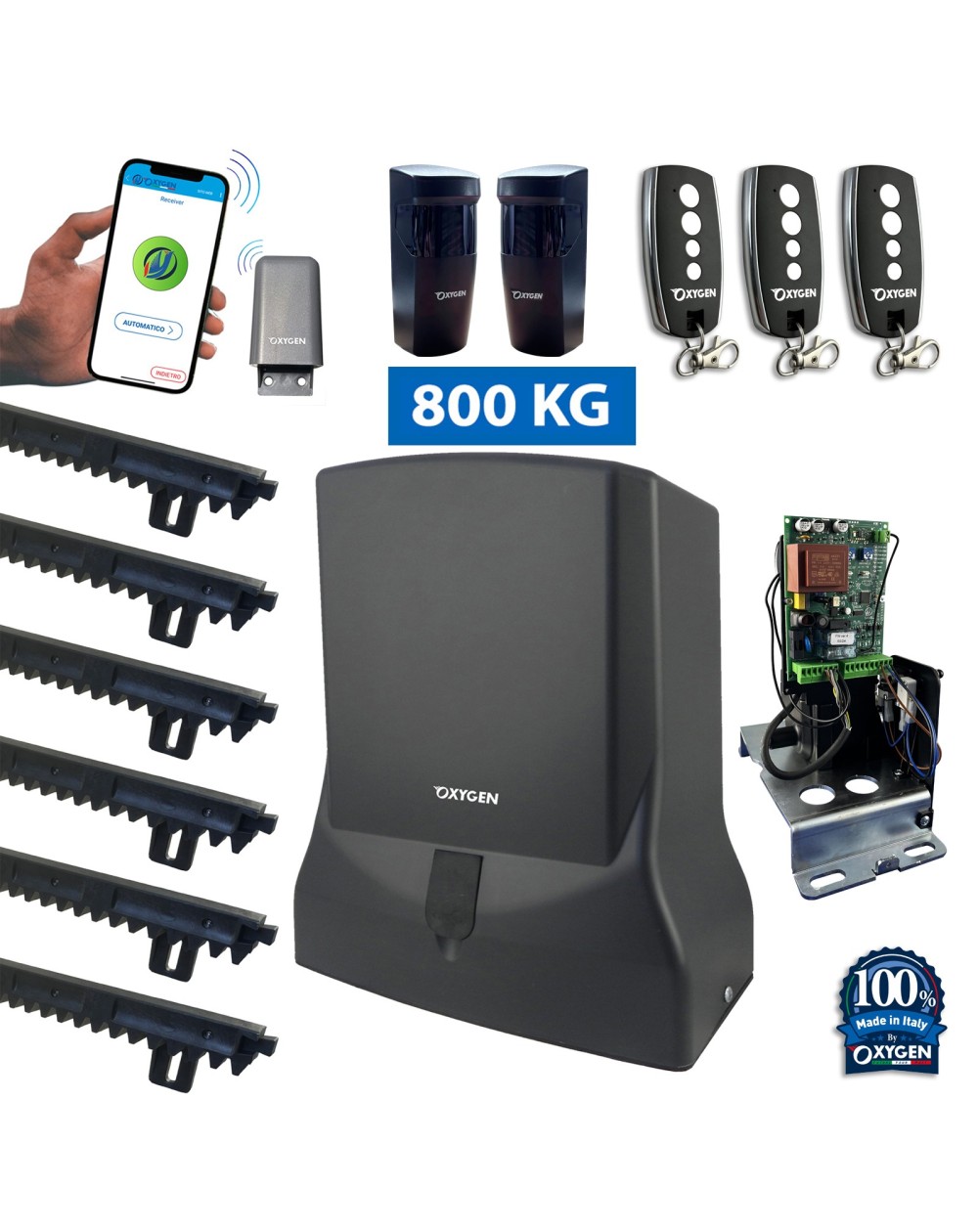 motoriduttore Perseus 230V motore cancello scorrevole elettromeccanico