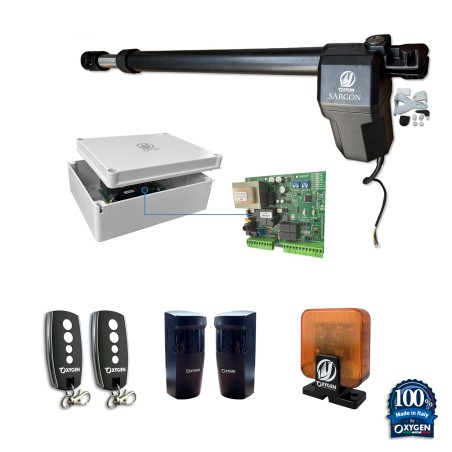 Full kit sargon 230v für Rechten Drehtorflügel für Wohnnutzung