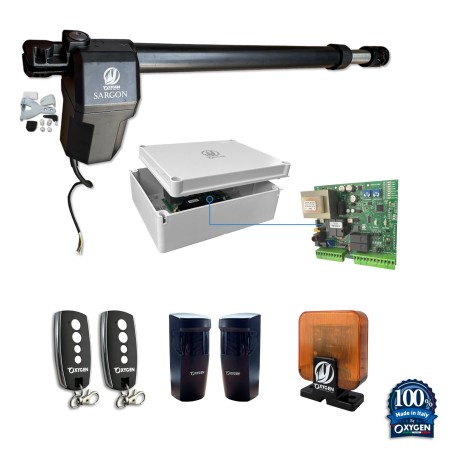 Full kit sargon 230v puertas batientes hoja izquierda