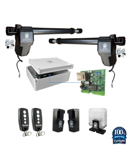 Full kit sargon 230v cancello battente due ante residenziale