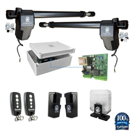 Full kit sargon 230v portail battant à deux feuilles residentiel
