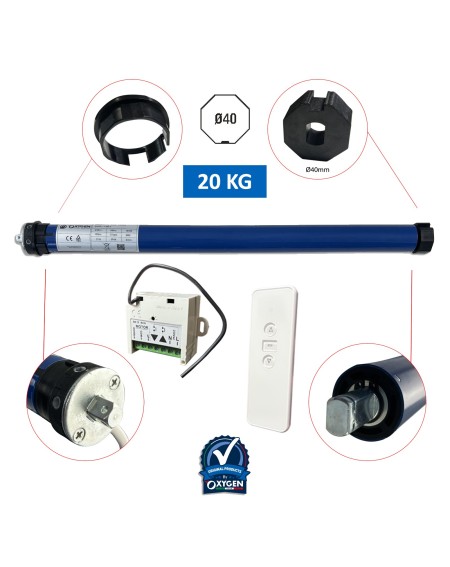 Kit motor Tubular 10 Nm