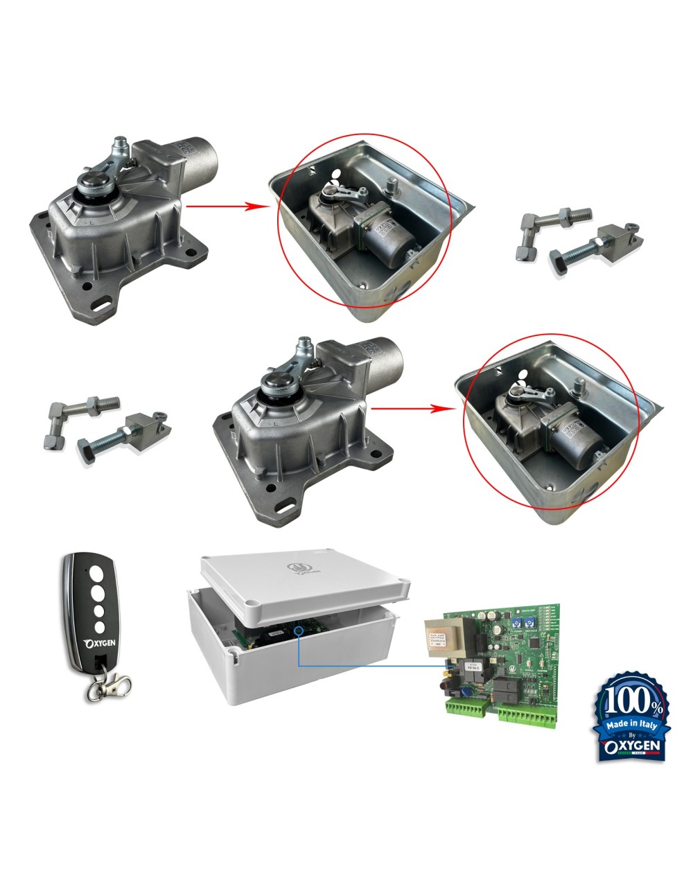 moteur enterré hades 230V FULL KIT